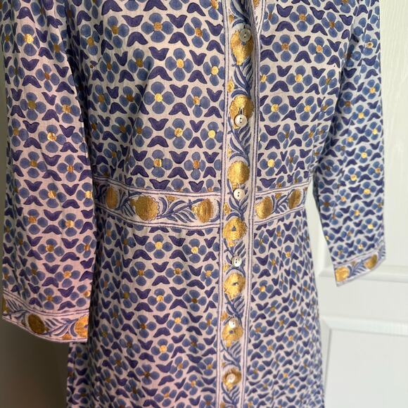 OLIPHANT SHIRT DRESS MAXI- BUDAPEST BLUE - Picture 4 of 8